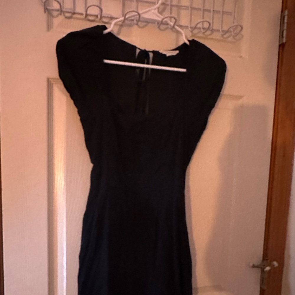 Black mini dress